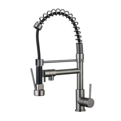 Versatile Stainless Metal 3-Means Pull-Out Kitchen Faucet for Business Use – Mannequin 201