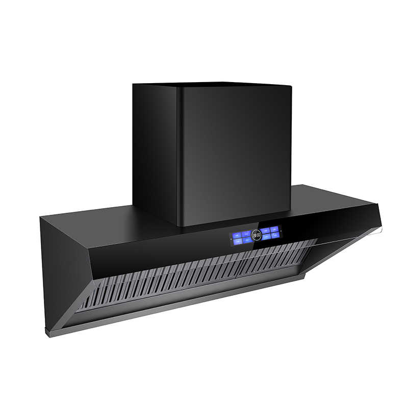 Trendy Black Contact-Managed Business Vary Hood for Kitchen Island - Air and Smoke Extractor