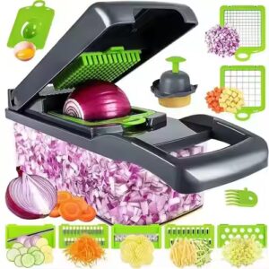 Versatile Kitchen Vegetable Chopper – Family Dicer for Cucumbers, Potato Slicer, and Shredder